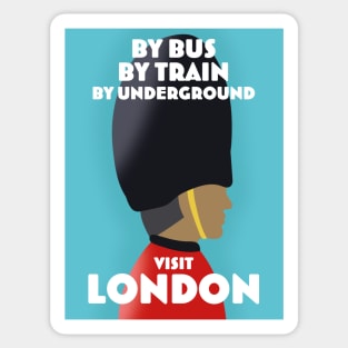 London Travel poster Sticker